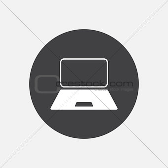Computer laptop monitor icon