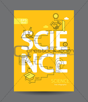 Infographic of science concept. 