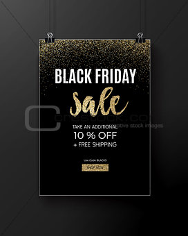 Black Friday design for advertising, banners, leaflets and flyers.