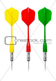 Darts of different colors