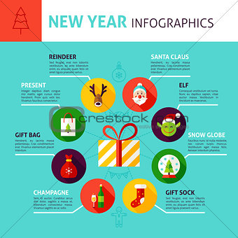 New Year Concept Infographics