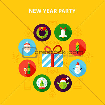 New Year Party Infographic