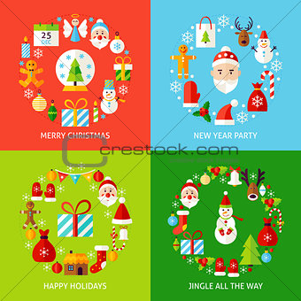 Merry Christmas Concepts Set