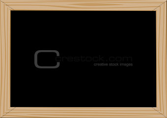 Wooden frame blackdesk