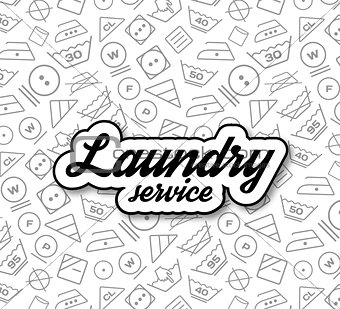 Laundry service vector illustration