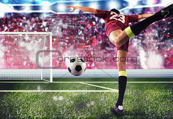 Soccer player goal