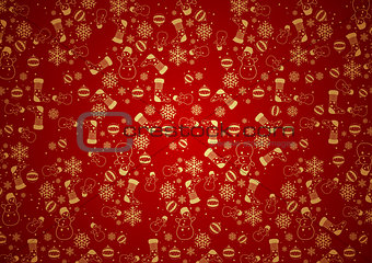 Red Christmas Background Texture