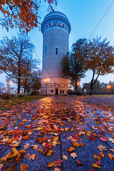 Old water tower in Piotrkow