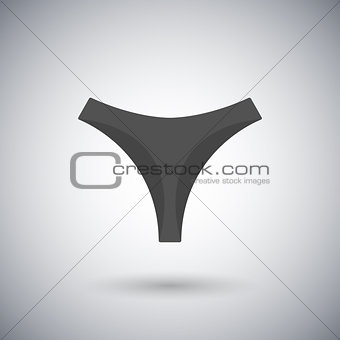 Icon panties, vector illustration.