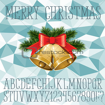 Christmas vector alphabet
