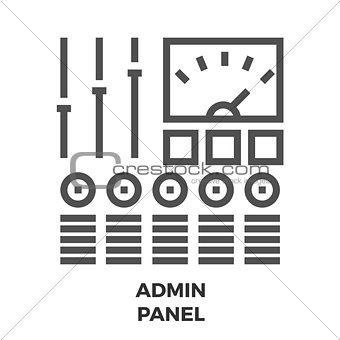 Admin Panel Line Icon