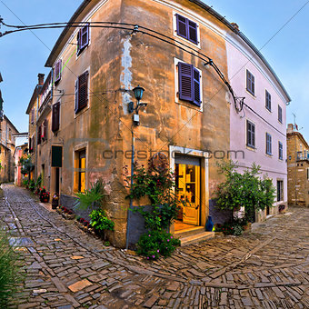 Groznjan medieval village cobbled street
