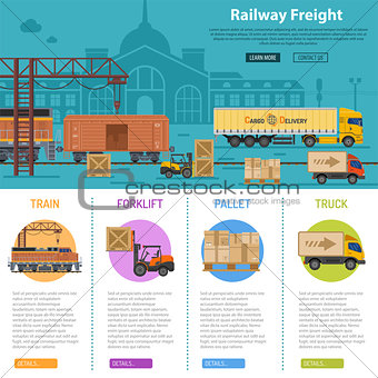 Railway Freight infographics