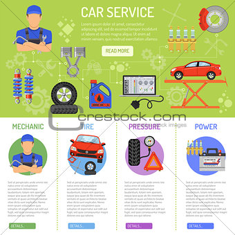 Car Service Infographics