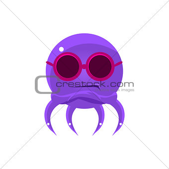 Sceptic Funny Octopus In Shades Emoji