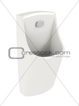 Urinal isolated on white 