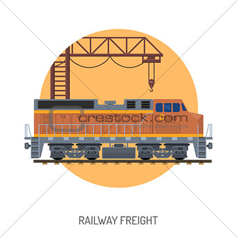 Railway Freight concept