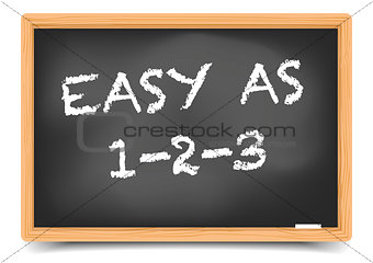 Blackboard Easy As 123