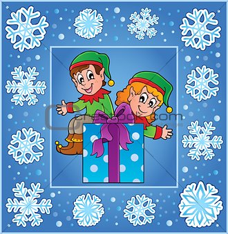 Christmas decorative greeting card 2