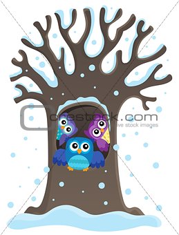 Owl tree theme image 1