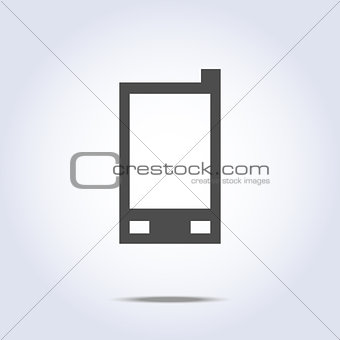 Mobile phone icon gray colors