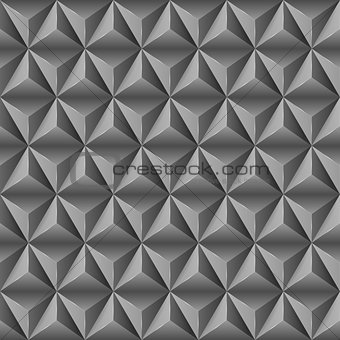 Abstract background with black pyramids.