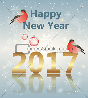 Greeting card for new year.