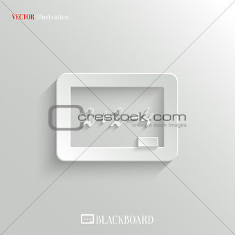 Blackboard icon - vector education background