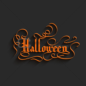 Halloween lettering Greeting Card
