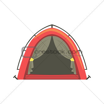 Small Red Bright Color Tarpaulin Tent
