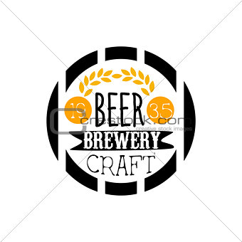 Beer Brewery Logo Design Template
