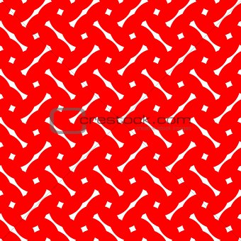Tile red and white vector pattern or background