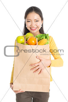 Grocery shopping female
