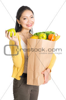 Woman Grocery shopping 