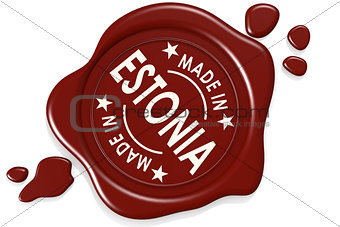 Label seal of Made in Estonia
