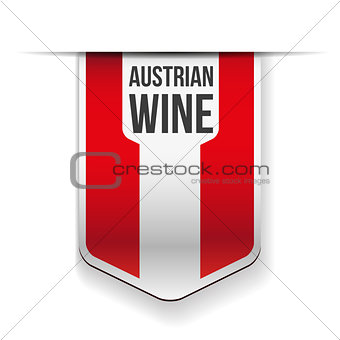 Austrian Wine flag ribbon
