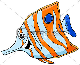 exotic fish cartoon character