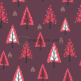 Christmas seamless background. New Year collection. Greeting seasonal for scrapbooking and invitations. Floral christmas seamless.