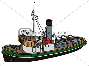 Old harbour steamboat