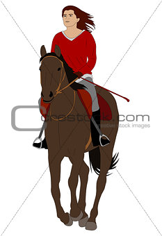 woman riding horse 4