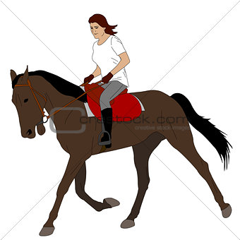 woman riding horse 3
