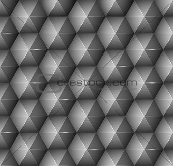 Abstract background with black hexagons.