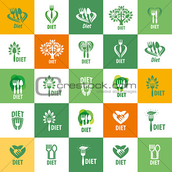 vector logo for diet