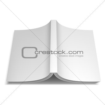 Opened White Book Template