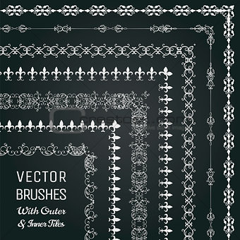 Vector Brushes with Outer and Inner Tiles Collection
