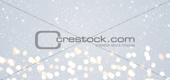 Gray festive Christmas background