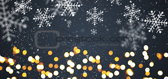 Dark gray festive Christmas background