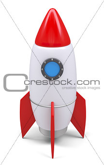 Small rocket, isolated