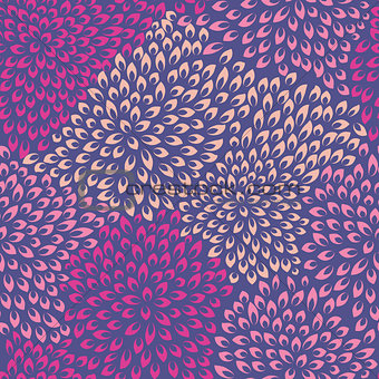Abstract Flower Seamless Pattern Background