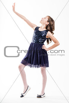 girl playing top fashion model